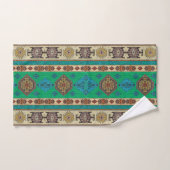 Antiek blauw Kilim Turks Bad Handdoek (Handdoek)