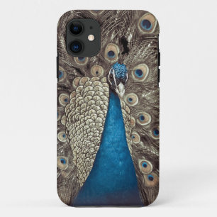 Antiek Blauw Peacock iPhone 11 Hoesje