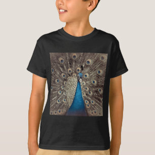 Antiek Blauw Peacock T-shirt