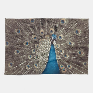 Antiek Blauw Peacock Theedoek