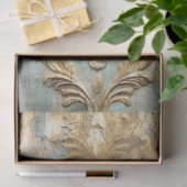 Antiek Blauw Romance Design Series 18 Tissuepapier (Geschenk)