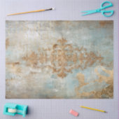 Antiek Blauw Romance Design Series 7 Tissuepapier (Craft)