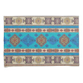 Antiek blauw Turks Kilim Carpet Rug Kussensloop (Voorkant-Rechts)