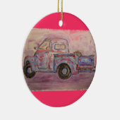 antiek blauwe patina keramisch ornament (Rechts)