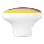 antiek blauwe patina keramische knop (Zijkant)