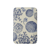 Antiek blauwe ventilator AfdrukFloral Badmat (Voorkant Verticaal)