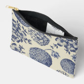 Antiek blauwe ventilator AfdrukFloral Etui (Open)