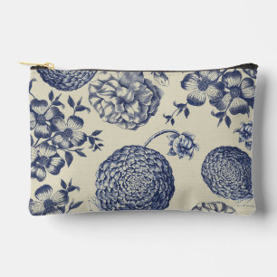 Antiek blauwe ventilator AfdrukFloral Etui