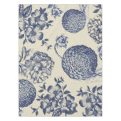 Antiek blauwe ventilator AfdrukFloral Tafelkleed (Voorkant)