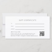 Antiek bloem logo QR-code cadeaubon (Achterkant)