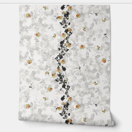 Antiek bloemen en bladeren Botanische Peel Stick Behang