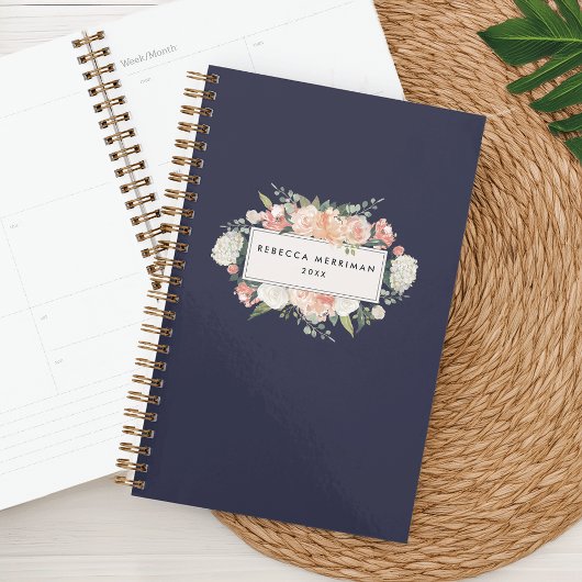 Antiek Bloemen Gepersonaliseerde Planner | Middern