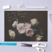 Antiek Bloemen met Script Tissuepapier (Craft)