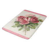 Antiek Bloemen Rozen Badmat (Gekanteld)