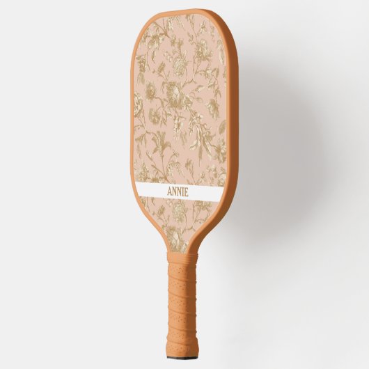 Antiek Bloemen Toile Pickleball Paddle (Links)