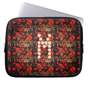 Antiek bloemen van Alexandra Cook o.b.a. Linandara Laptop Sleeve