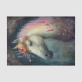 Antiek bloempaard tissuepapier (Voorkant)