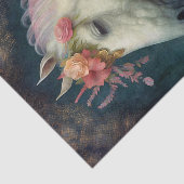 Antiek bloempaard tissuepapier (Detail)