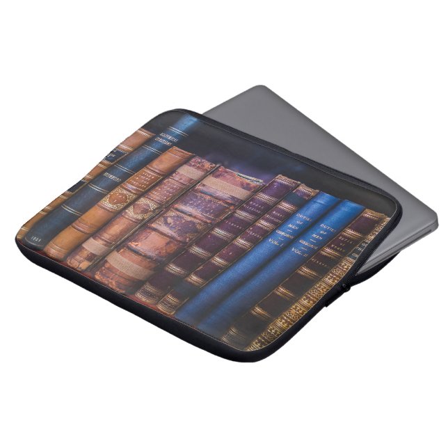 Antiek boek Bindingen Boeken Laptop Sleeve (Voorkant top)