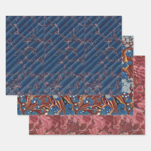 Antiek boek gemarmerd inpakpapier vel