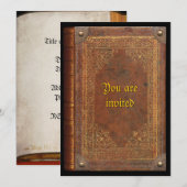 Antiek boek kaart (Voorkant / Achterkant)