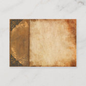 Antiek boek visitekaartje (Achterkant)