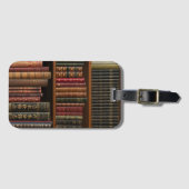 Antiek boeken boek liefhebber bagagelabel (Voorkant (horizontaal))