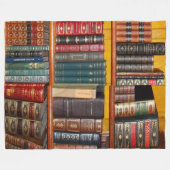 Antiek boekjes, vleece Blanket Fleece Deken (Voorkant (Horizontaal))