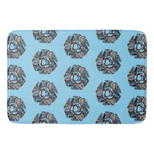 Antiek Boekplaat Drie Hawks William de Morgan Badmat (Voorkant)