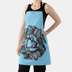 Antiek Boekplaat Drie Hawks William de Morgan Schort