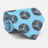 Antiek Boekplaat Drie Hawks William de Morgan Stropdas (Opgerold)