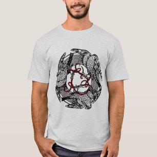 Antiek Boekplaat Drie Hawks William de Morgan T-shirt