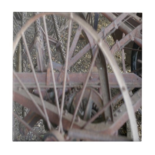 Antiek Boerderij Tegeltje (Voorkant)