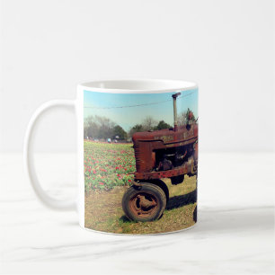 Antiek Boerderij tractor Koffiemok