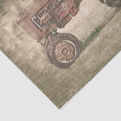  Antiek Boerderij tractor uit het oude, rustige la Tissuepapier (Detail)