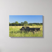 Antiek Boerderij Wagon Canvas Afdruk (Voorkant)