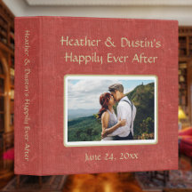 Antiek Book Scrapbook Photo Album Red