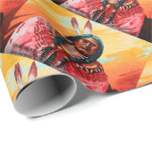 Antiek borst van glanzend glas cadeaupapier (Rol Hoek)