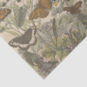 Antiek Botanische  Vlinder Decoupage Tissuepapier (Detail)