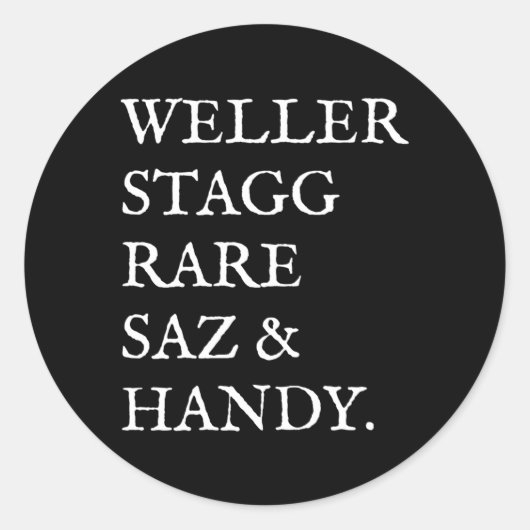 Antiek Bourbon whiskey van Bigshakir Btac Ronde Sticker (Voorkant)