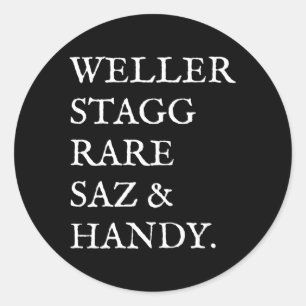 Antiek Bourbon whiskey van Bigshakir Btac Ronde Sticker