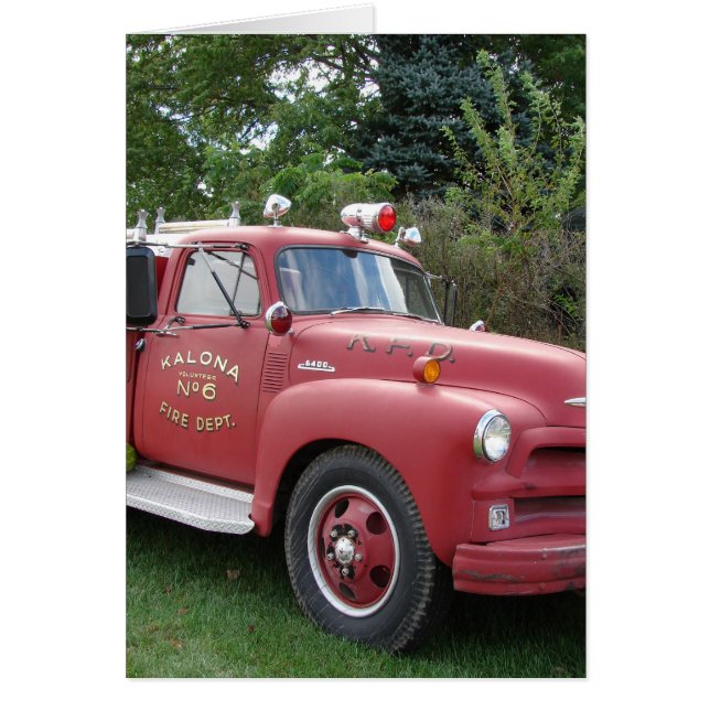 Antiek brandweerwagen (Voorkant)