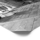  Antiek Brick Oven 1700's zwart-wit Poster (Hoek)