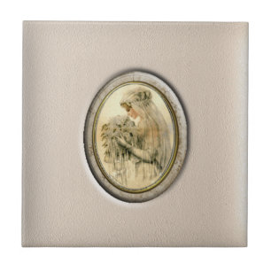Antiek bride tegeltje