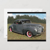 Antiek Briefkaart 1939 Dodge Coupe (Voorkant / Achterkant)