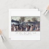 Antiek Briefkaart illustratie Franse Mode (Voorkant / Achterkant in situ)