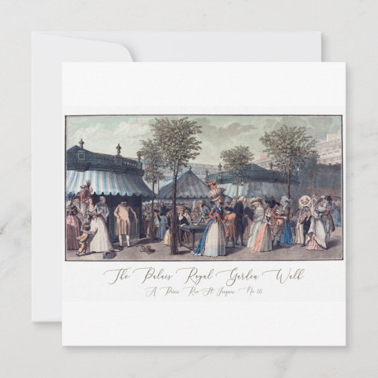 Antiek Briefkaart illustratie Franse Mode (Voorkant)