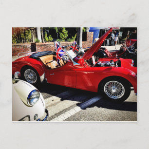 Antiek Britse auto Briefkaart