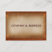 ANTIEK BROWN PARCHMENT VISITEKAARTJE (Achterkant)