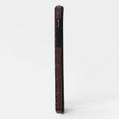 Antiek bruin leder in reliëfdruk Boekontwerp Case-Mate iPhone Case (Achterkant/links)